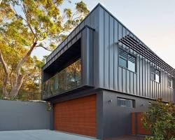 Residential cladding on a contemporary home