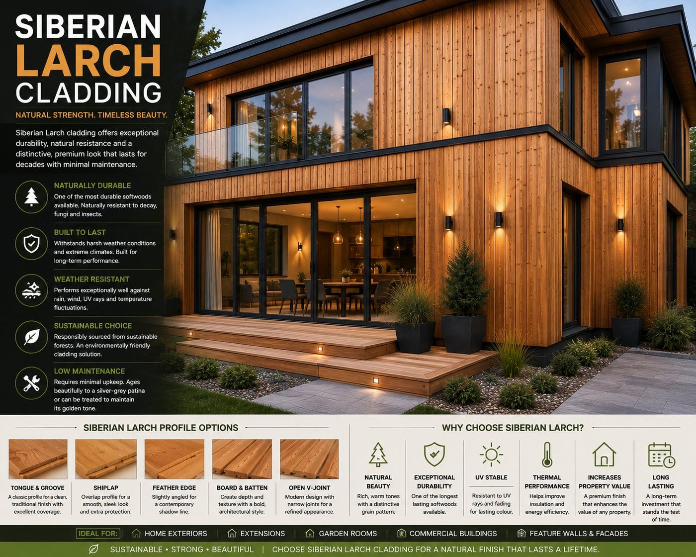 Siberian Larch Cladding